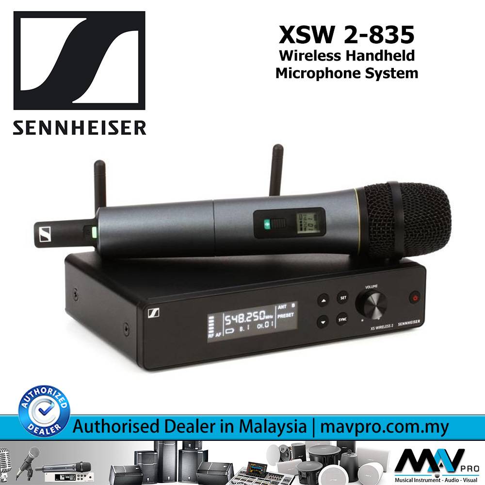 Sennheiser XSW 2835 Wireless Handheld Microphone System (SENNHEISER XSW 2835) l Mavpro Malaysia